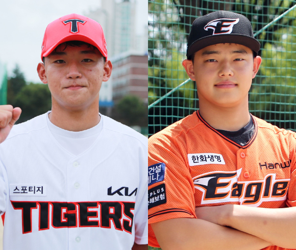 [사진] 김도영-문동주 /KIA 타이거즈, 한화 이글스 제공