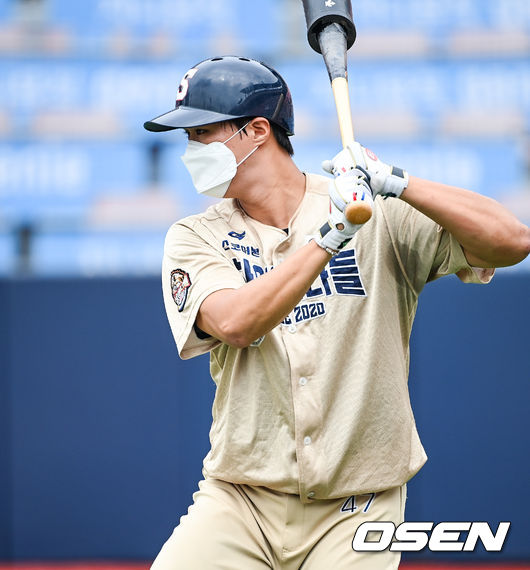 권광민이 타격훈련을 하고 있다.  / soul1014@osen.co.kr