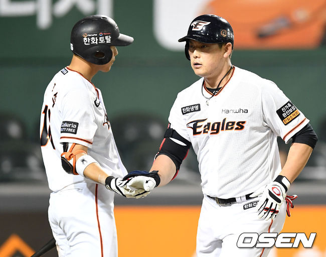 [사진] 하주석-이성열 /OSEN DB