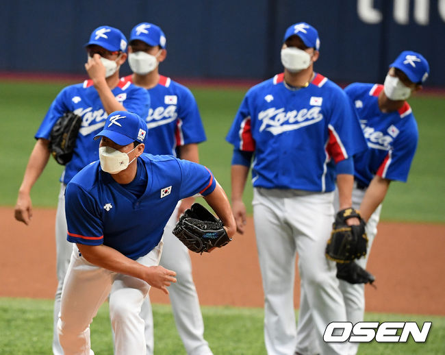 오승환이 수비 훈련을 하고 있다. 2021.07.18 /jpnews@osen.co.kr