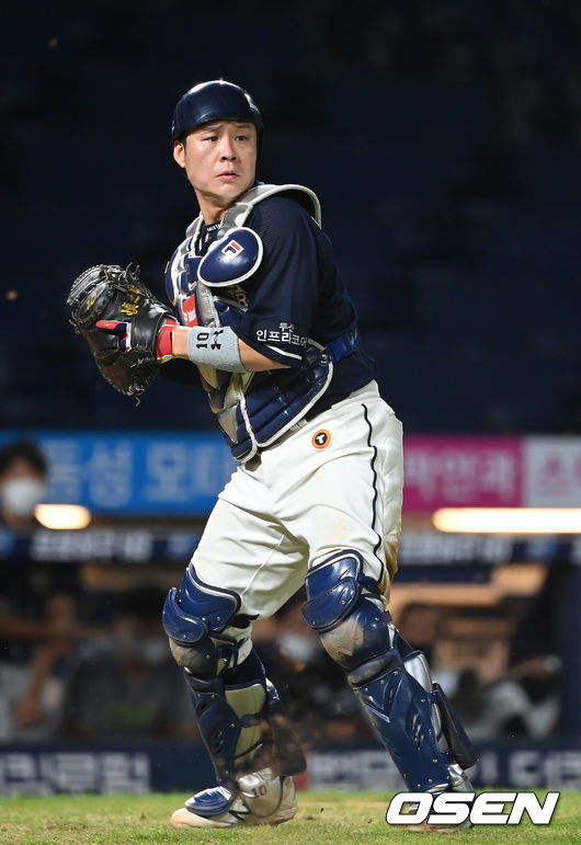 두산 박세혁 2021.08.27/youngrae@osen.co.kr