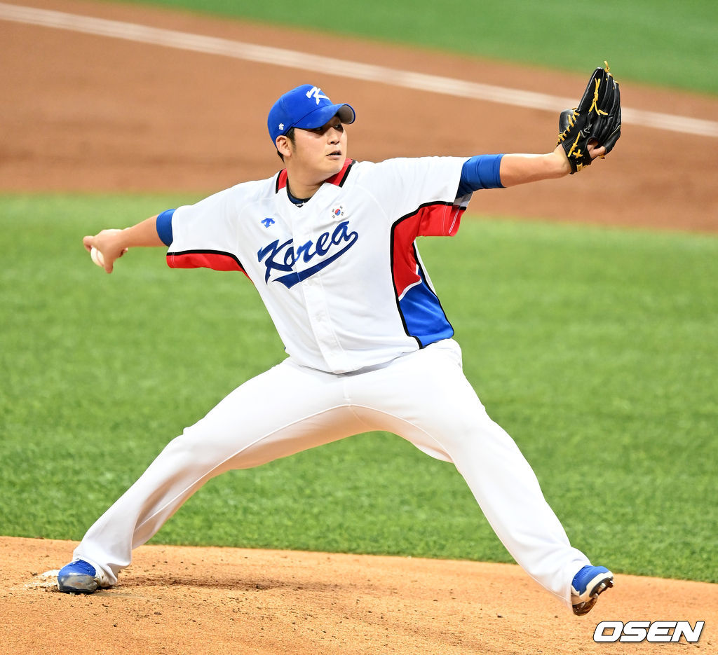 2회초 대표팀 김민우가 역투하고 있다. 2021.07.24 /jpnews@osen.co.kr