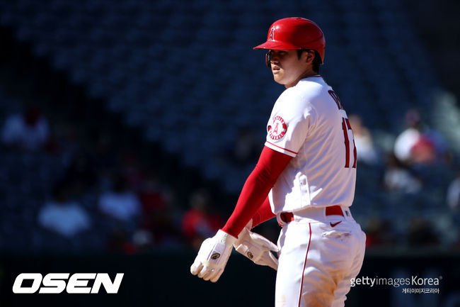[사진] 에인절스 오타니는 2021년 9월 6일(한국시간) 무안타로 침묵했다.  ⓒGettyimages(무단전재 및 재배포 금지)