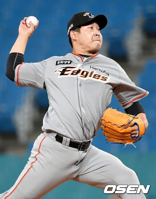 한화 주현상이 마운드에 올라 힘차게 공을 뿌리고 있다. 2021.06.22