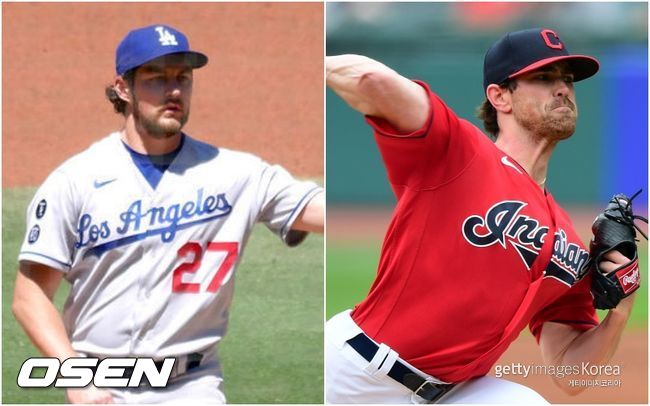 [사진] 트레버 바우어(왼쪽)-셰인 비버. ⓒGettyimages(무단전재 및 재배포 금지)