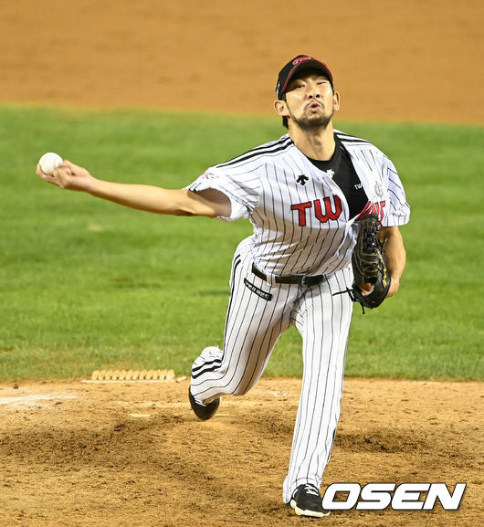 8회초 무사에서 LG 류원석이 역투하고 있다. 2021.09.09 /sunday@osen.co.kr