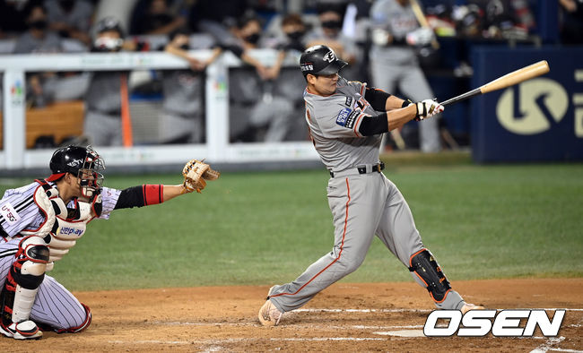 4회초 한화 선두타자 최재훈이 삼진으로 물러나고 있다. 2021.09.10 /cej@osen.co.kr