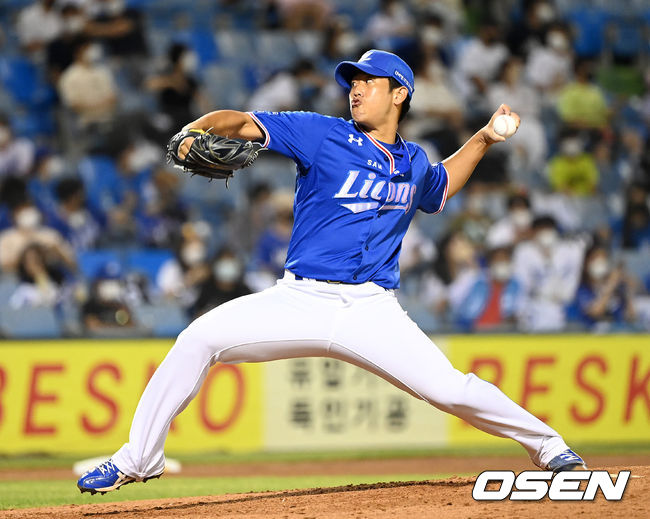 7회말 무사에서 삼성 이상민이 역투하고 있다. 2021.09.11 /sunday@osen.co.kr