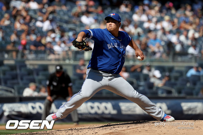 [사진] 토론토 블루제이스 류현진.ⓒGettyimages(무단전재 및 재배포 금지)