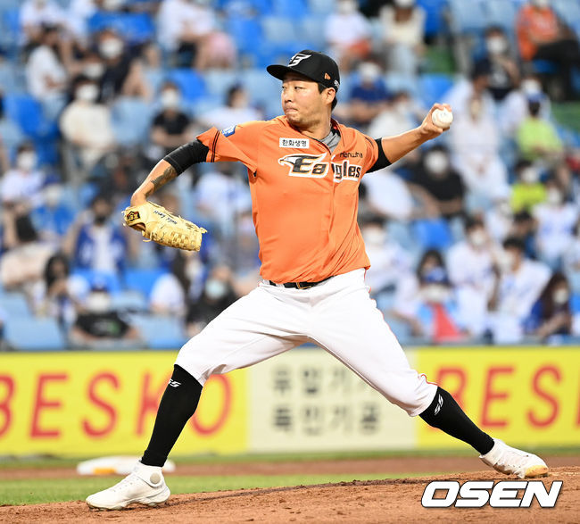 5회초 1사 1루에서 한화 김범수가 역투하고 있다. 2021.09.11 /sunday@osen.co.kr