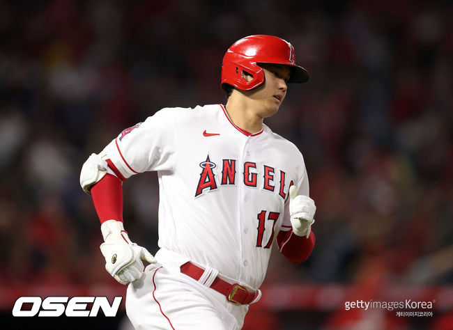 [사진] 오타니는 2021년 9월 18일(한국시간) 미국 캘리포니아주 애너하임 에인절 스타디움에서 열린 ‘2021 메이저리그’ 오클랜드 애슬레틱스와 홈경기에서 3번 지명타자로 선발 출장해 4타수 1안타를 기록했다. ⓒGettyimages(무단전재 및 재배포 금지)