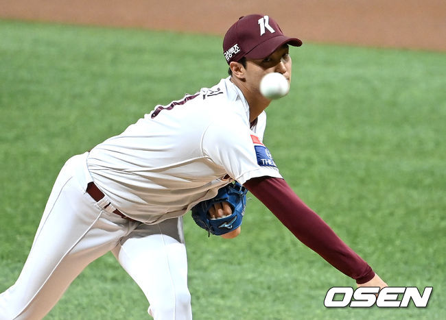 1회초 키움 선발 안우진이 힘차게 공을 뿌리고 있다. 2021.09.23 / dreamer@osen.co.kr