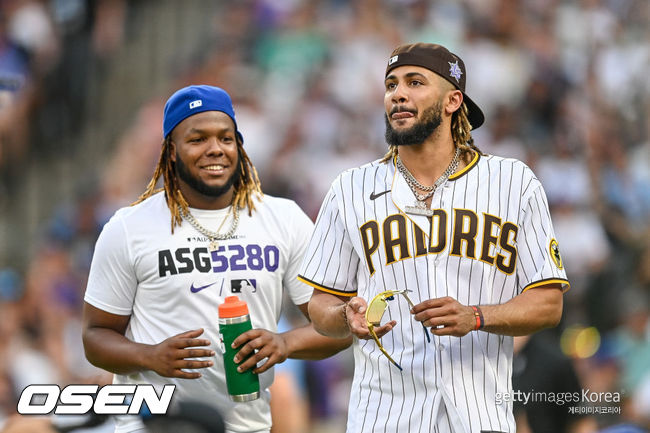 [사진] 블라디미리 게레로 주니어, 페르난도 타티스 주니어 2021.07.13 ⓒGettyimages(무단전재 및 재배포 금지)