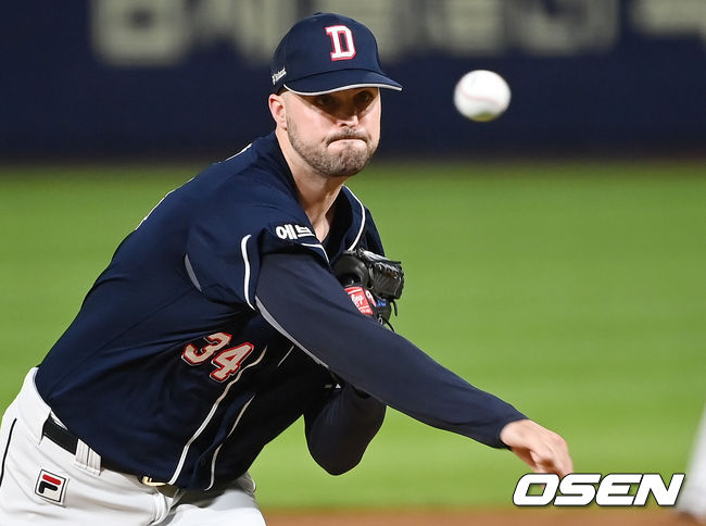 두산 베어스 투수 워커 로켓 / OSEN DB