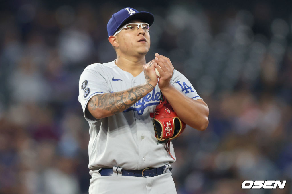 [사진] 다저스 투수 유리아스는 2021년 10월 3일(한국시간) 밀워키전에서 선발 등판할 예정이다. ⓒGettyimages(무단전재 및 재배포 금지)