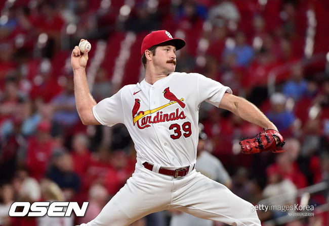 [사진] 세인트루이스는 2021년 9월 30일(한국시간) 미국 미주리주 세인트루이스 부시 스타디움에서 열린 2021 메이저리그 밀워키 브루어스와 경기에서 0-4 패배를 당했다. 타선이 침묵했다. ⓒGettyimages(무단전재 및 재배포 금지)