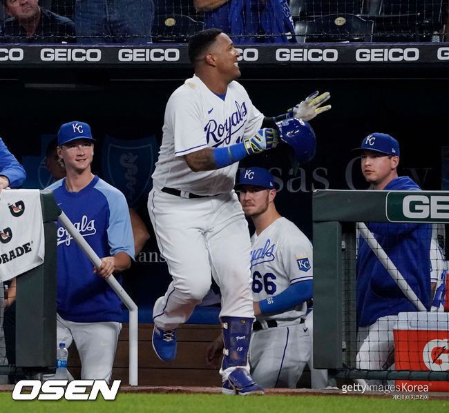 [사진] 살바도르 페레즈 ⓒGettyimages(무단전재 및 재배포 금지)