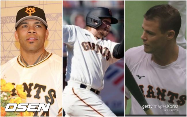 [사진] 에릭 테임즈-저스틴 스모크-스캇 하이네만(왼쪽부터) ⓒGettyimages(무단전재 및 재배포 금지)