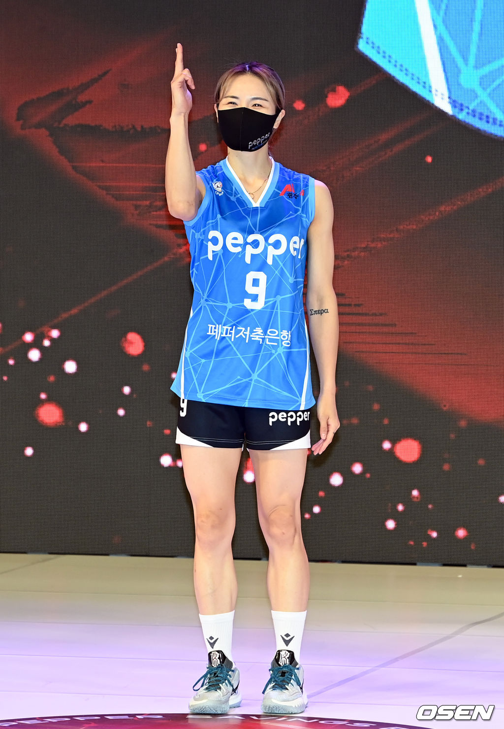 페퍼저축은행 문슬기가 포즈를 취하고 있다. 2021.09.30 /cej@osen.co.kr