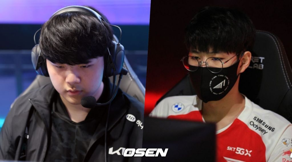 '캐니언' 김건부(왼쪽)와 '오너' 문현준.