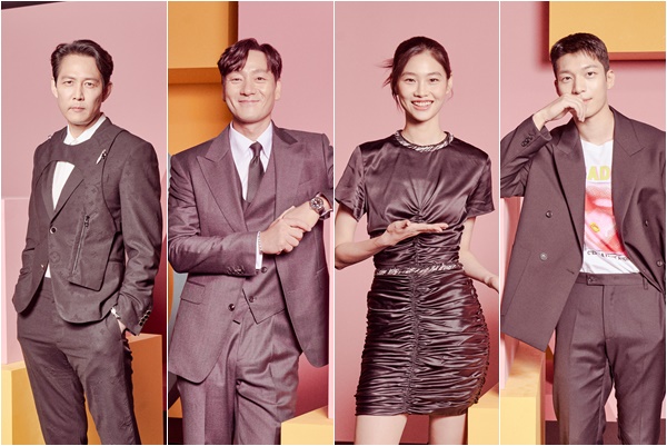 왼쪽부터 이정재, 박해수, 정호연, 위하준