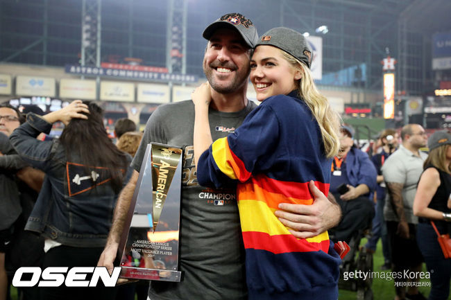 [사진] 저스틴 벌랜더, 케이트 업튼 부부 ⓒGettyimages(무단전재 및 재배포 금지)