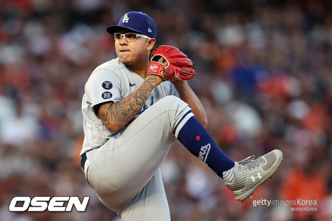 [사진] LA 다저스 훌리오 유리아스. ⓒGettyimages(무단전재 및 재배포 금지)
