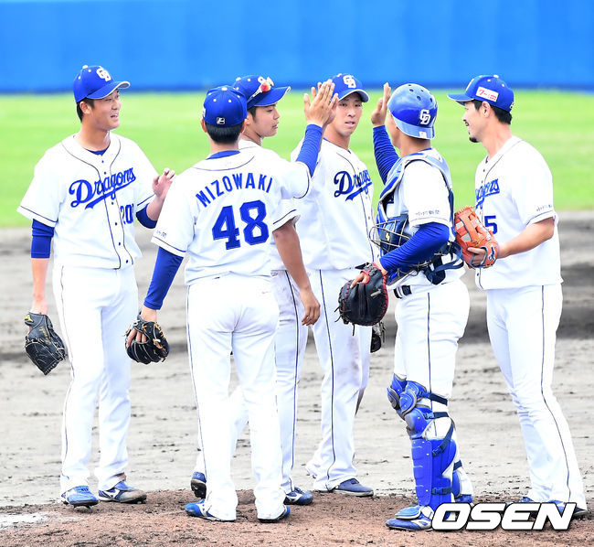 주니치 드래건즈 선수들./OSEN DB