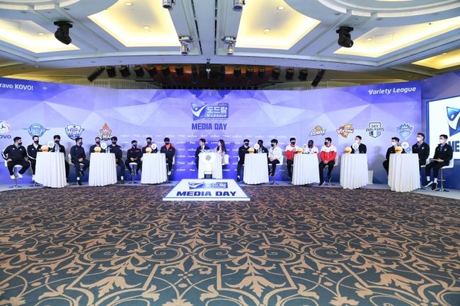 13일 서울 청담 리베라호텔에서 2021-2022 V리그 미디어데이가 진행됐다. / KOVO 제공