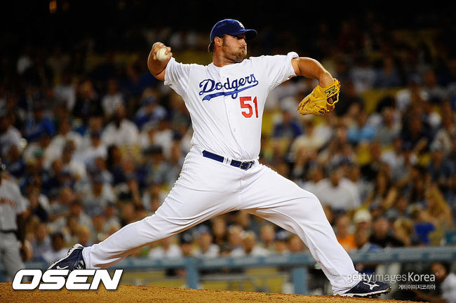 [사진] 다저스 시절 조나단 브록스턴 ⓒGettyimages(무단전재 및 재배포 금지)