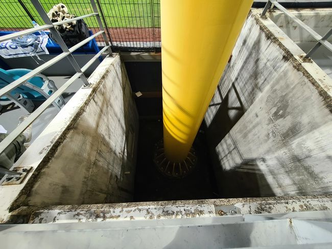 박병호의 홈런공이 떨어진 좌측 폴대 / 키움 히어로즈 제공