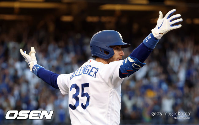 [사진] LA 다저스 코디 벨린저. ⓒGettyimages(무단전재 및 재배포 금지)