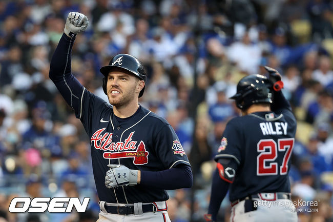 [사진] 애틀랜타 브레이브스 프레디 프리먼. ⓒGettyimages(무단전재 및 재배포 금지)