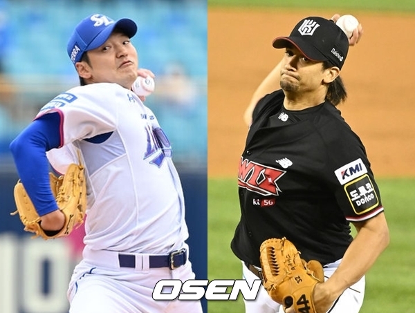 백정현-윌리엄 쿠에바스 / OSEN DB