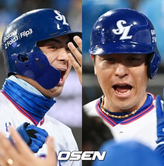 구자욱-강민호 / OSEN DB