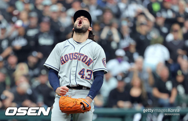 [사진] 2021년 10월 26일(한국시간) 휴스턴 선발 맥컬러스가 월드시리즈에 뛰지 못한다는 소식이 전해졌다. 부상 때문이다. ⓒGettyimages(무단전재 및 재배포 금지)