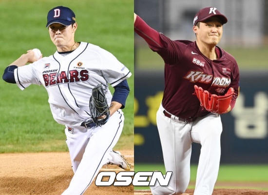 두산 최원준(좌)과 키움 최원태 / OSEN DB