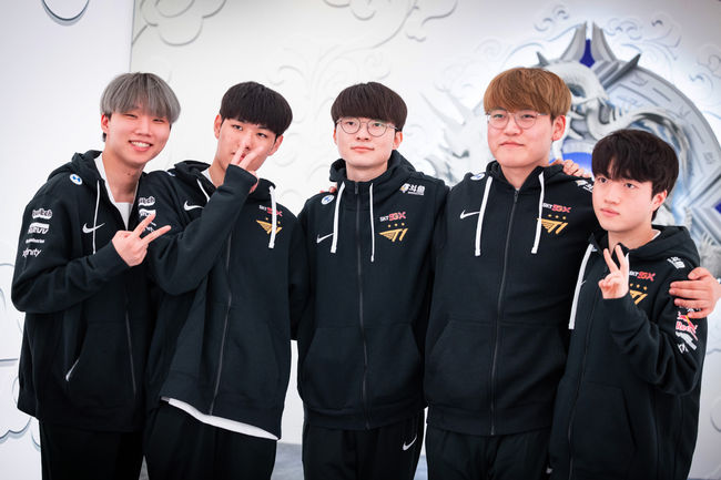 T1 선수단. /라이엇 게임즈 제공.