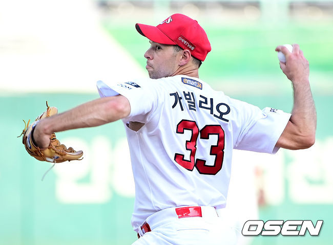 SSG 랜더스 외국인 투수 샘 가빌리오. / OSEN DB