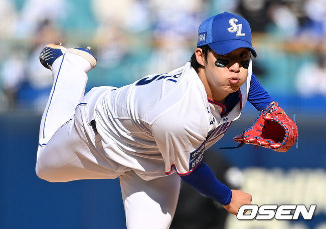 1회초 삼성 원태인이 역투하고 있다. 2021.10.31 /jpnews@osen.co.kr