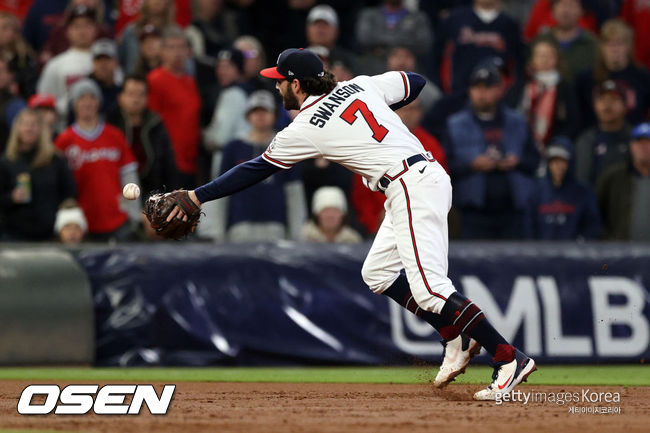 [사진] 애틀랜타 댄스비 스완슨 ⓒGettyimages(무단전재 및 재배포 금지)