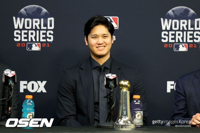 [사진] 2021년 11월 1일 일본 매체는 LA 에인절스 오타니의 수상 일정에 관심을 보였다.  ⓒGettyimages(무단전재 및 재배포 금지)