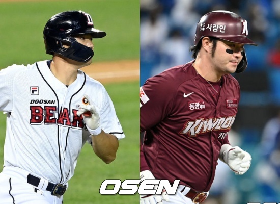 두산 김재환(좌)과 키움 박병호 / OSEN DB