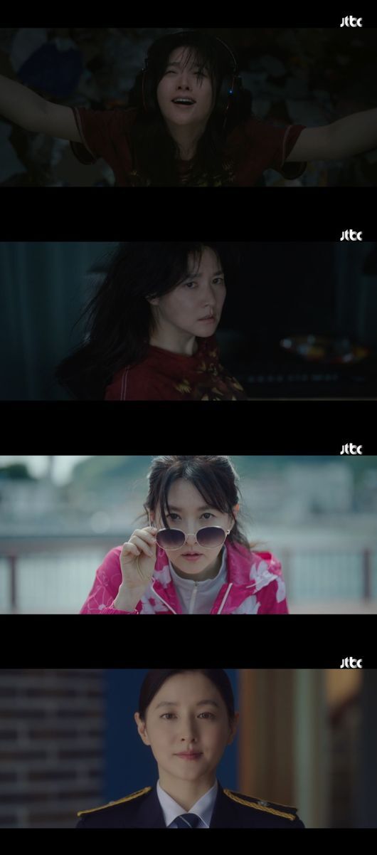 [사진=JTBC 제공] '구경이' 첫 방송에서 배우 이영애가 다양한 변천사를 그려내며 연기 변신을 보여줬다.