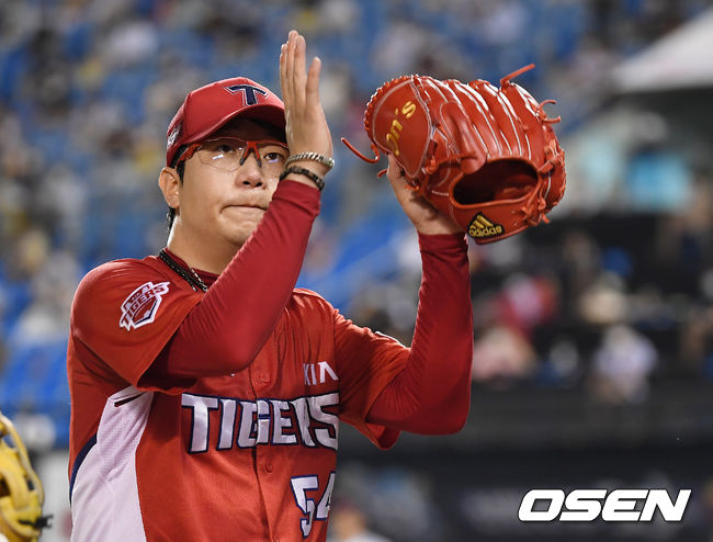 KIA 타이거즈를 이끌던 시절의 양현종. / OSEN DB