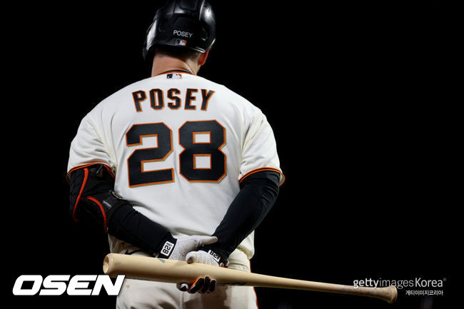 [사진] MLB.com은 2021년 11월 4일(한국시간) “버스터 포지의 시대는 샌프란시스코에서 끝날 것으로 보인다. 올스타 7회 포수는 5일 은퇴를 발표할 예정이다”고 전했다. ⓒGettyimages(무단전재 및 재배포 금지)