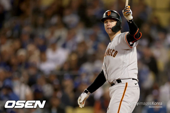 [사진] 샌프란시스코 자이언츠 유니폼을 입고 빅리그 12시즌 동안 뛰면서 최고의 포수 반열에 오른 버스터 포지(34)가 2021년 11월 5일(한국시간) 은퇴를 결정했다. ⓒGettyimages(무단전재 및 재배포 금지)