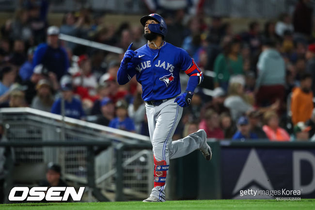 [사진] 메이저리그 6시즌을 뛴 토론토 블루제이스 외야수 테오스카 에르난데스 ⓒGettyimages(무단전재 및 재배포 금지)