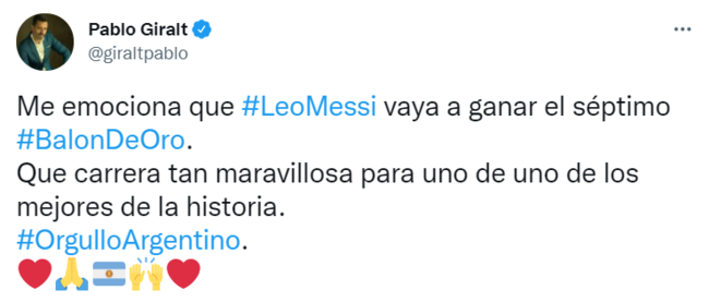 [사진] 파블로 기랄트 개인 SNS