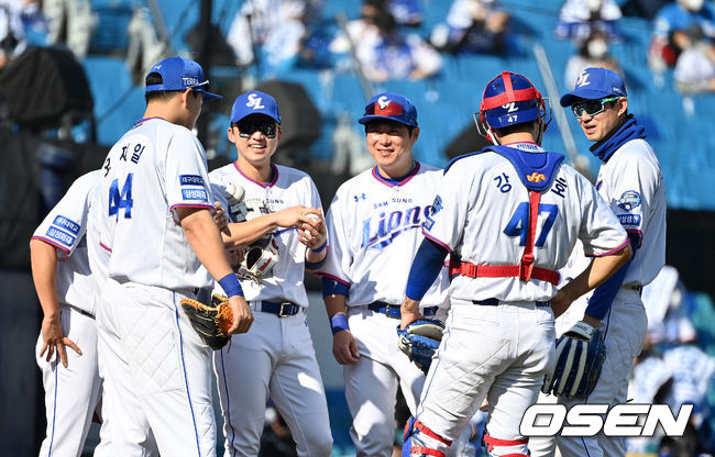 삼성 라이온즈 선수단. / OSEN DB
